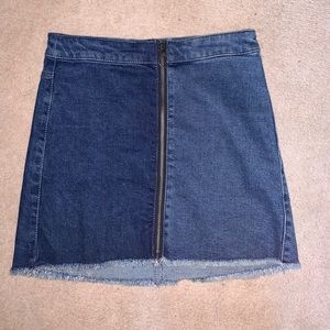 Two tone denim skirt!